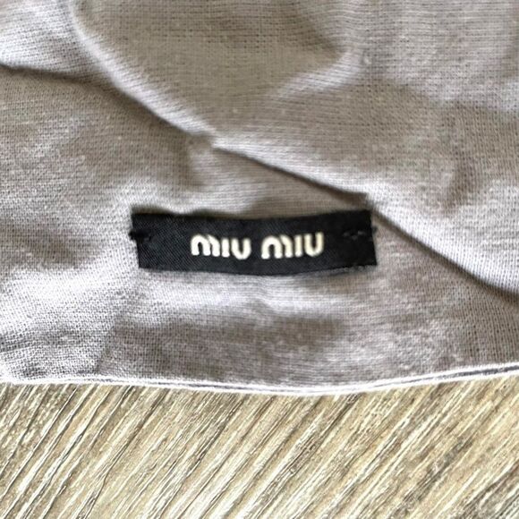 Miu miu small grey drawstring dust bag - Picture 6 of 6